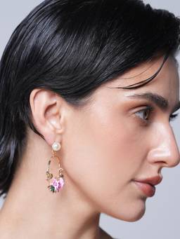 CAO JEWELLERY - White Soft Clay Flower Earrings
