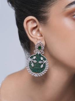 CAO JEWELLERY - Designer Multi-Color Ad Heavy Earrings