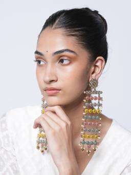 CAO JEWELLERY - Long White Earrings