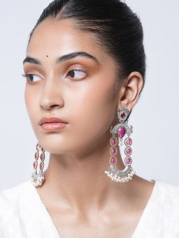 CAO JEWELLERY - Pink Long Fusion Earrings