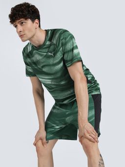 Puma - Velocity All-Over Print Running Men's Green T-shirts