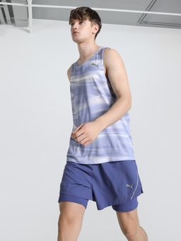 Puma - Raceday Ultra spun Graphic Running Singlet Men's Blue Tank Tee