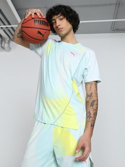 Puma - All Pro All-Over Print Mens Blue T-shirts