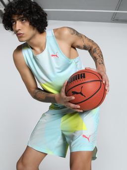 Puma - All Pro All-Over Print Singlet Men's Blue Tank Tee