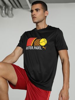Puma - Individual Graphic 2.0 Badminton Men's Black T-shirts
