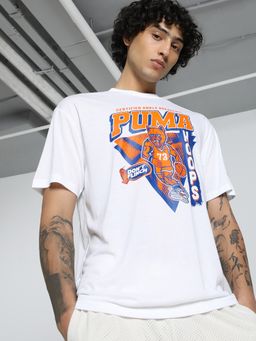 Puma - Rival Rage Relaxed Fit Mens White T-shirts