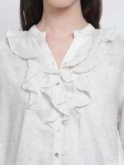 Gipsy - White Cotton Print Tunic