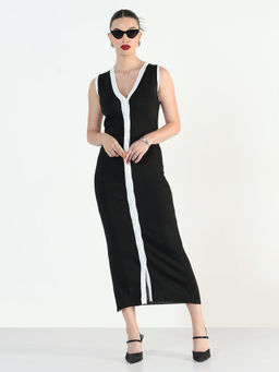 SHOWOFF - Women Black Bodycon Maxi Dress