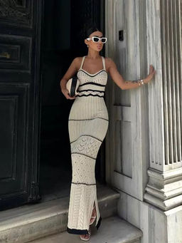 MISS MOSA BY AKANKSHA - Rhodes Luxe Knit Maxi Dress