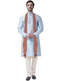 SG LEMAN - Sky Blue Kurta for Men (Set of 3)