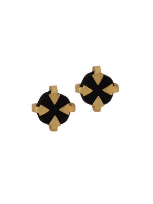 Amaltaas Black Sun Stud Earring