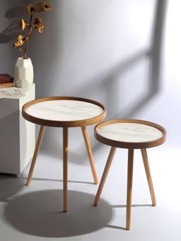 De Maison Decor - Marwood Round Table (Pack of 2)