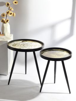 De Maison Decor - Oakveil Black Table (Pack of 2)