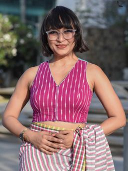 Suta - V-Neck Stitched Blouse