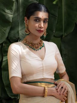 Suta - Multi V-Neck Stitched Blouse