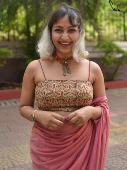 Suta - Mustard Stitched Blouse