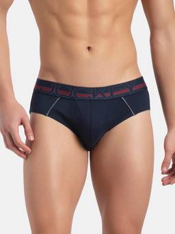 Jockey - US14 Men Super Combed Cotton Solid Brief - Navy
