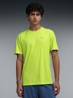 Puma - Run Favourite Mens Side Slit Running Green T-Shirt