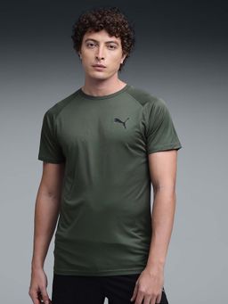 Puma - Mens Slim Fit Training Green T-Shirt