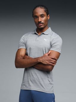 Puma - Cloud Spun Mens Regular Fit Training Grey Polo T-Shirt