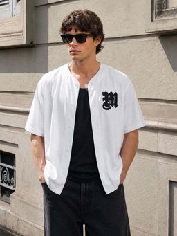 The Indian Garage Co - Men Boxy Fit Printed White Casual Shirt