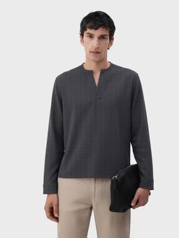 The Indian Garage Co - Men Relaxed Fit Solid Grey Casual Shirt