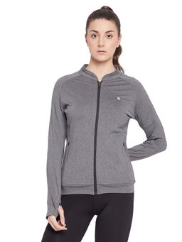 Athlisis - Solid Sporty Jacket Grey