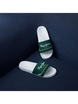 Pepe Jeans - Men Green Slider with Arch Fit Footbed