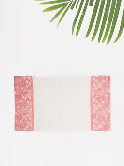 Fabindia - White Cotton Hand Honeycomb Towel