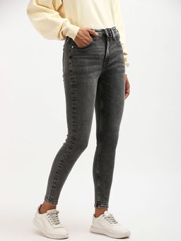 Calvin Klein - Mid Wash Skinny Fit High Rise Jeans