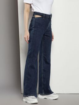 Calvin Klein - Cotton Flared Fit High Rise Jeans