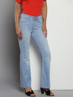 Calvin Klein - Light Wash Flared Fit High Rise Jeans