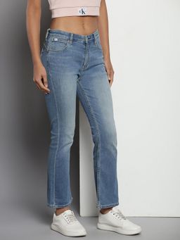 Calvin Klein - Mid Wash Slim Fit Mid Rise Jeans