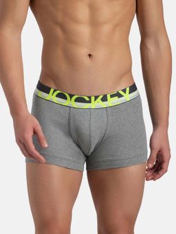 Jockey - Fp03 Super Combed Cotton Rib Solid Trunk Grey