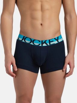 Jockey - Fp03 Super Combed Cotton Rib Solid Trunk Navy Blue