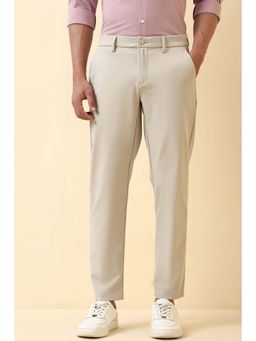Allen Solly - Men Beige Solid Casual Trouser