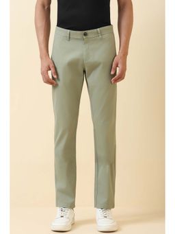 Allen Solly - Men Green Solid Casual Trouser