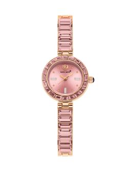 Sansi Mayo - Egyptian Stone Japanese Quartz Movement Pink Dial Analog Watch - SM-L-242-RG-RG-PI (M)