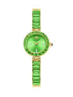 Sansi Mayo - Egyptian Stone Japanese Quartz Movement Green Dial Analog Watch - SM-L-243-G-G-GE (M)