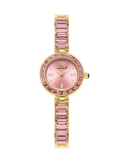 Sansi Mayo - Egyptian Stone Japanese Quartz Movement Pink Dial Analog Watch - SM-L-243-G-G-PI (M)