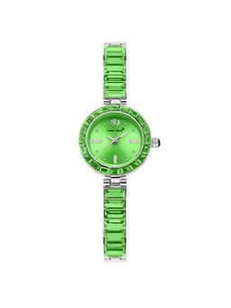 Sansi Mayo - Egyptian Stone Japanese Quartz Movement Green Dial Analog Watch - SM-L-244-S-S-GE (M)
