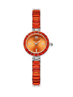 Sansi Mayo - Egyptian Stone Japanese Quartz Movement Orange Dial Analog Watch - SM-L-244-S-S-OR (M)