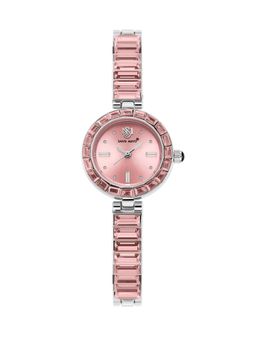 Sansi Mayo - Egyptian Stone Japanese Quartz Movement Pink Dial Analog Watch - SM-L-244-S-S-PI (M)