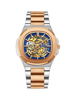 Sansi Mayo - Zeus Automatic Mechanical Blue Dial Analog Watch - SM-M-300-TTSRG-RG-GBL (M)