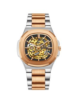 Sansi Mayo - Zeus Automatic Mechanical Black Dial Analog Watch - SM-M-300-TTSRG-RG-GB (M)