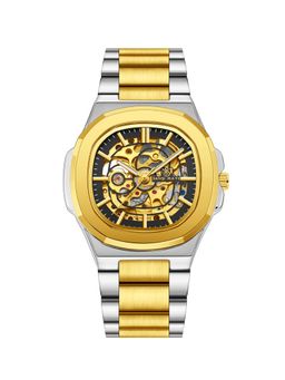 Sansi Mayo - Zeus Two-Tone Automatic Black Dial Analog Watch - SM-M-301-TTSG-G-GB (M)