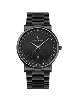 Sansi Mayo - Axis Bold Quartz With Date Black Dial Analog Watch - SM-M-305-B-B-B (M)