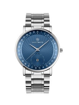 Sansi Mayo - Classic Stainless Steel Blue Dial Analog Watch - SM-M-307-S-S-BL (M)