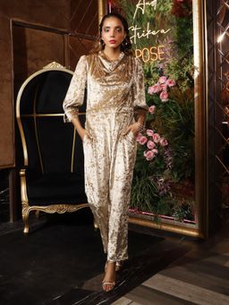 House of Fett - Gold Digger Solid Regular Fit Jumpsuit