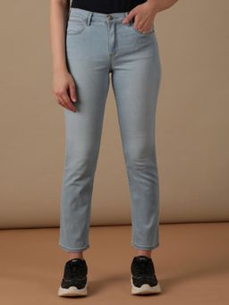 Wrangler - Blue Slim Fit High Rise Jeans